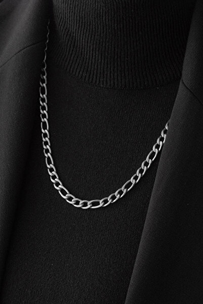 Valdora Vd Vip Luxury 3+1 Steel Men's Chain Necklace 55cm