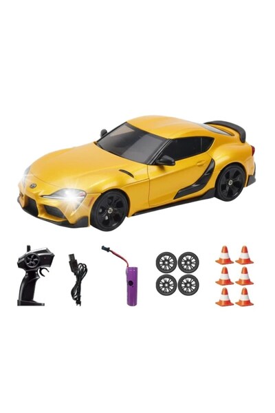 Pasifik Hstar Uzaktan Kumandalı Işıklı Drift Arabası Supra Sarı