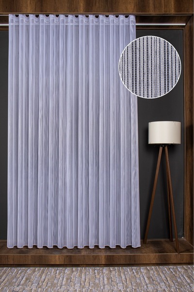 Belvedere Silk Soft Heavy Weight 1/3 Dense Pleated Tulle Curtain No Ironing R...