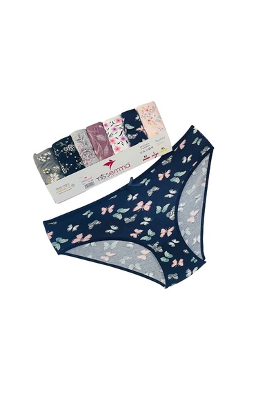 MİSSEMMA Women's 7 Pieces Cotton Slip Panties Mixed Color