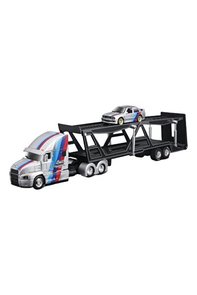 Maisto Design Seri Taşıyıcı Tırlar MACK Anthem & 1988 Bmw M3