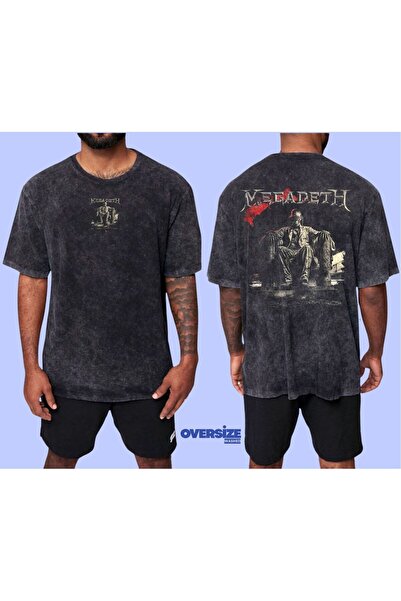 RİSE Megadeth Washed over Size T-Shirt