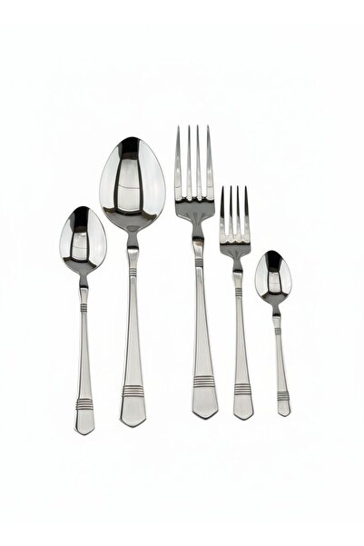 aktaş home Premium 30 Parça Paslanmaz Çelik Çatal Kaşık Takımı 18/10 304