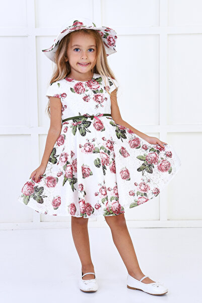 SÜSLÜ PİNK KİDS GIRL'S HAT DRESS