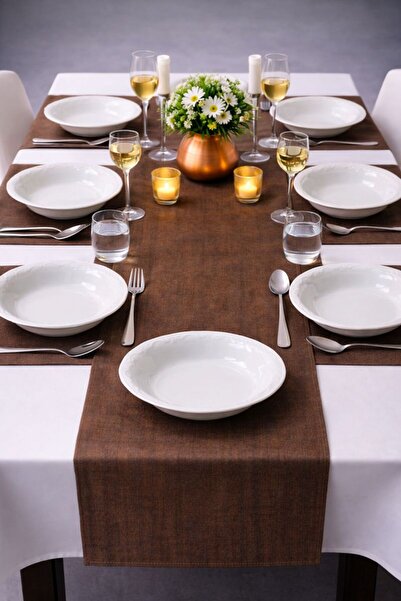 Miraçer Miraflor Porcelain 19 cm Deep Dinner Plate 6 Pieces