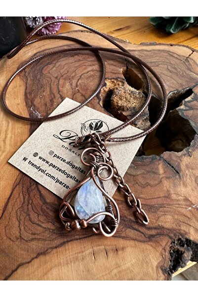 parze doğaltaş Moonstone Design Natural Stone Necklace
