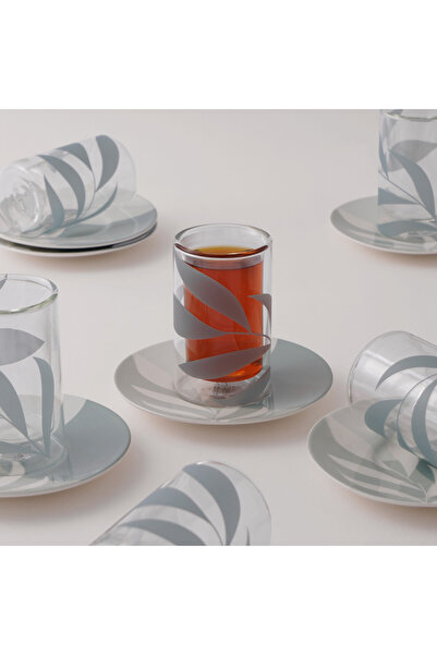 Dallaty طقم شاي زجاجي مكون من 12 قطعة