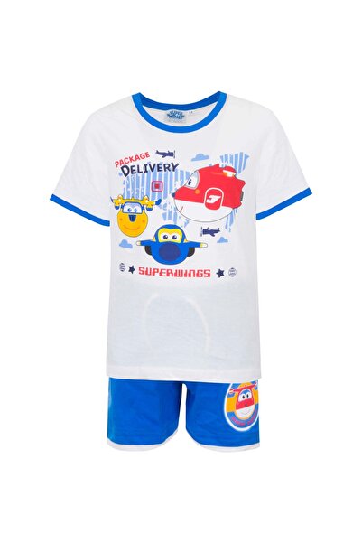 super wings Set pijama baieti: tricou si pantaloni scurti Package Delivery