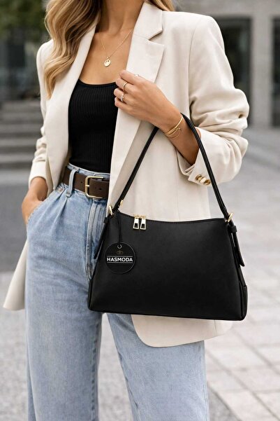 HAS MODA Women's Hand and Shoulder Bag Adjustable Strap Medium Size Stylish D...