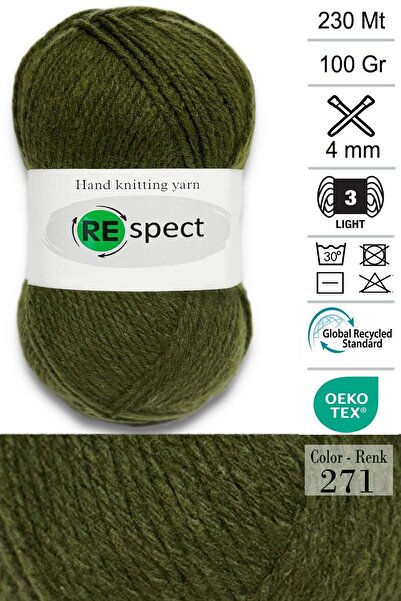 Respect 100Gr-230Mt Soft Acrylic Wool- Baby Yarn- 271