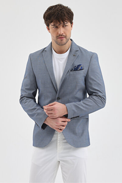 Frappoli Fetso Чоловічий відкритий темно-синій полівіскозний однотонний комір...