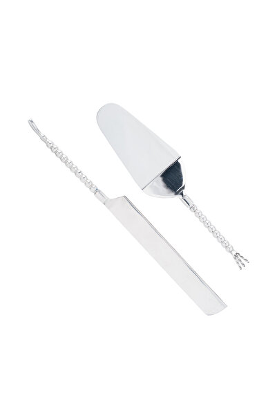 Blends Stainless Steel Cake Server Set of 2 with Round handles