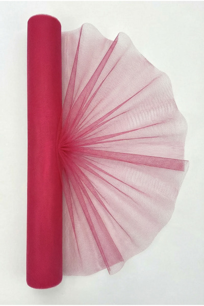 ZEYMERADE 27 Meters Iranian Greek Tulle Fuchsia, Engagement Dowry Bundle Door...
