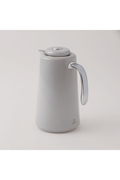 Dallaty Plastic Vacuum Flask With Acrylic Handle, Grey 1L