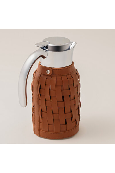 Dallaty ترمس من الفولاذ المقاوم للصدأ سعة 1.2 لتر، بني