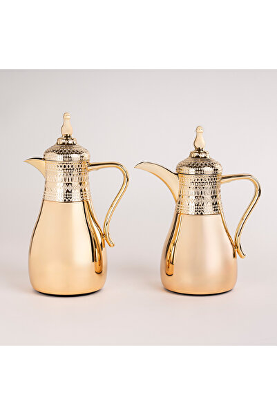 Dallaty gold stainless steel flask 1L + 700ml 2 pcs