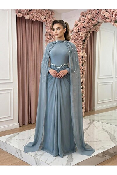 YuSeM Brown Abiye Mavi