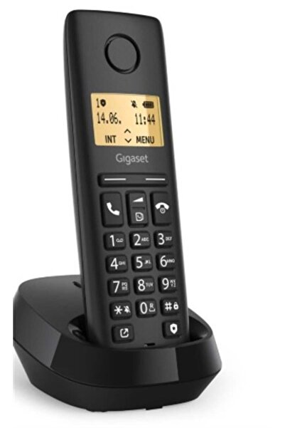 Siemens Gigaset Pure 100 Siyah DECT Telsiz Telefon - 14 Saat Konuşma 50 Kişil...