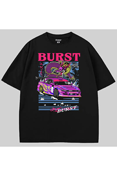 Crazy Hardtuned Burst Oversize тениска