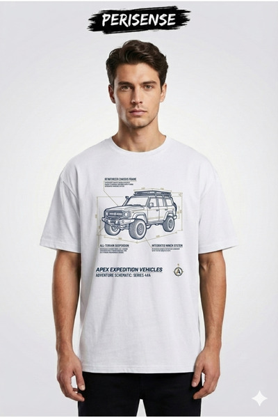 YRN COLLECTION Tricou unisex supradimensionat din bumbac pieptănat premium, c...