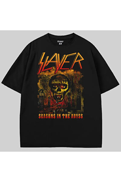 Crazy Tricou Slayer Seasons In The Abyss supradimensionat