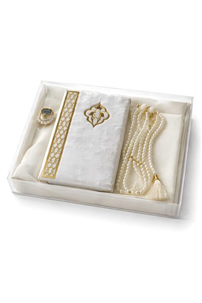 OBRNHOMEN 10 adet Eşarp (Başörtü) Taşlı Zikirmatik Yasini Şerif Set Hac Umre ...