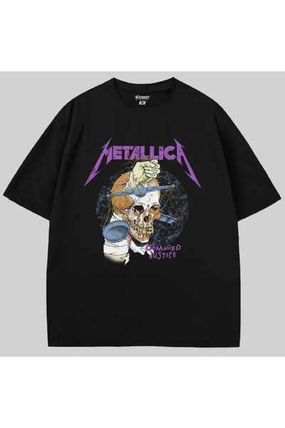 Crazy Μπλουζάκι Metallica Damaged Justice oversized