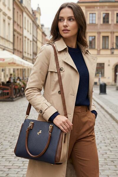 Miami Polo Club Miami Polo 1362 Women's Handbag Crossbody Bag Navy Blue