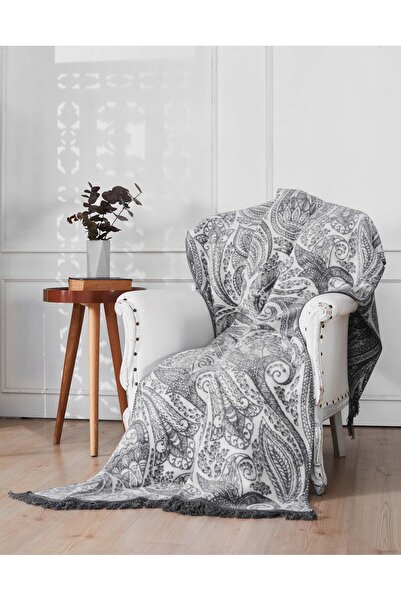 Bella Home Aksu Double-Sided Cotton Blanket - 180X220 cm - Breathable & Soft ...