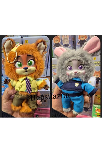 Hepsilazım Zootopia 2.Seri Nick ve Judy Peluş Oyuncak Figür Tilki & Tavşan 22...