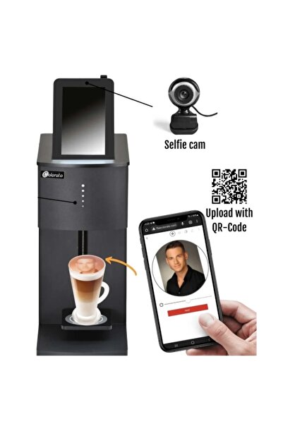 GÜMRÜK BEY ماكينة طباعة القهوة - طابعة القهوة (بدون خرطوشة)