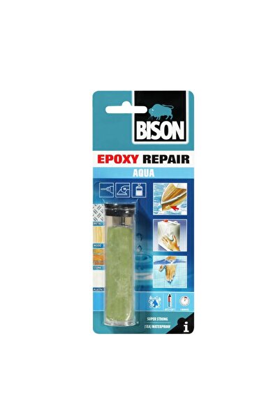 Bison SU ALTI YAPIŞTIRICI AQUA EPOXY TAMİR MACUNU AQUA 56 GR ÇUBUK
