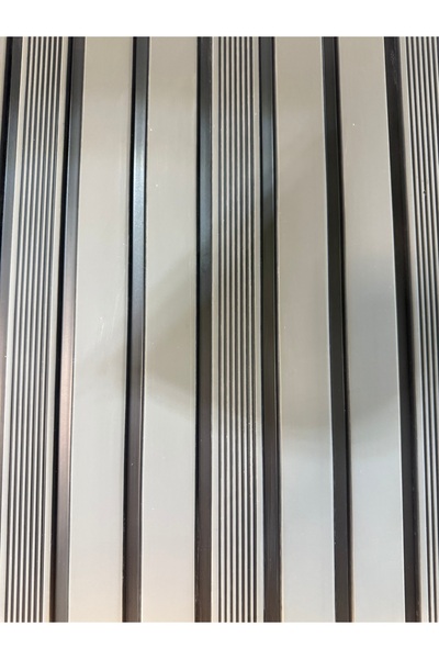 polimer ANTRASİT ÇİZGİLİ LAMBİRİ 12x280 EV OFİS DUVAR DEKORU ( 12 ADET )