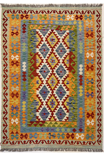 Afgan Halı El Dokuma Afgan Kilim 100% Yün Kök Boya Elsanat Eserı ile Harıka D...