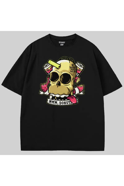 Crazy The Simpsons Homer Insert Brain Here Oversize Тениска