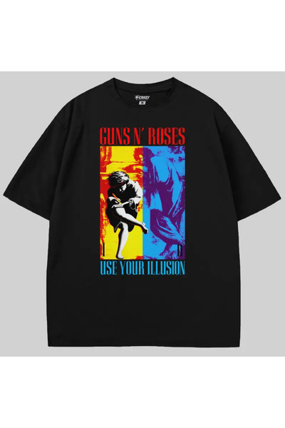 Crazy Tricou Guns N Roses Use Your Illusion supradimensionat