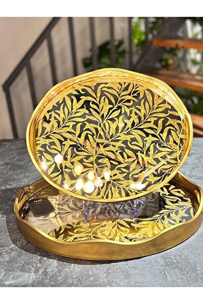 şirineşyalarım Myra 2-Piece Glass Tray Set