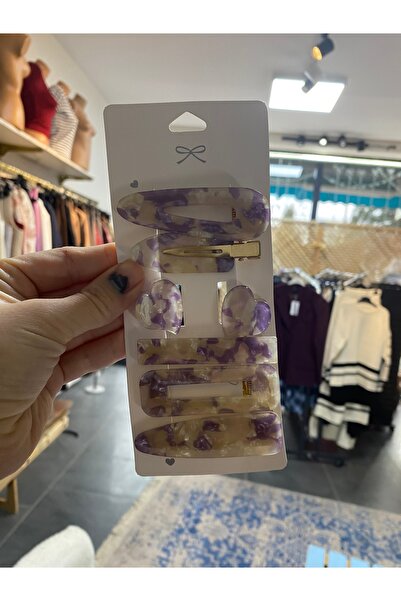 karpuzbutiks Purple Pearlescent Latch Pin Buckle Set