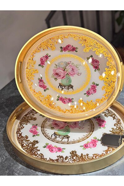 şirineşyalarım Nica 2-Piece Glass Tray Set