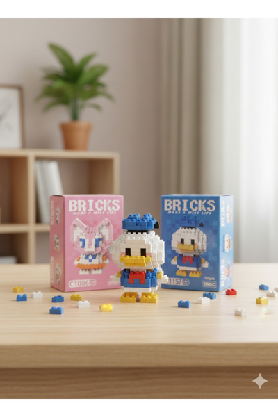 Espey Bricks Lego Mini Figür Tavşan , Ördek Set 2 Adet