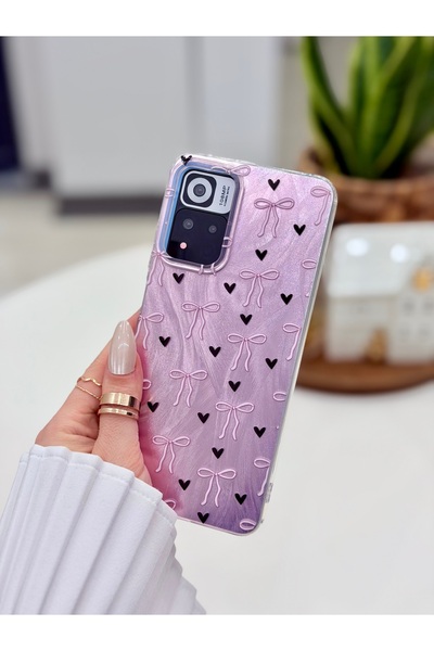 Go Aksesuar Redmi Note 11 Pro and 12 Pro 4g Compatible Shine Bow Design Color...