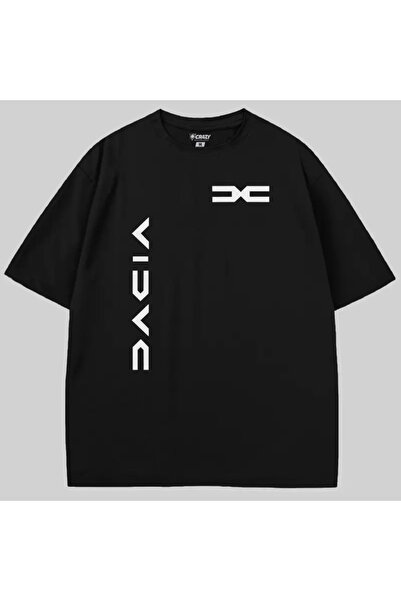 Crazy Tricou Dacia Vertical New Logo supradimensionat