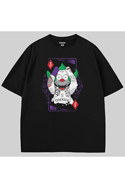 Crazy Tricou The Simpsons Krusty The Joker supradimensionat