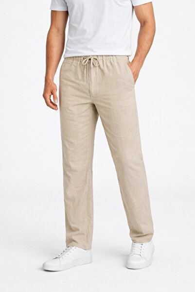 canmana kids&baby Muslin Fabric Flowy Men's Pants Medium Size