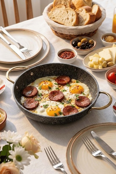 Jenisa Stone-H 20 cm Non-Scratch Fireproof Non-Stick Pan