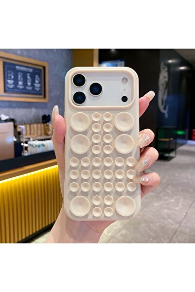 Flippy Flippy suction cup phone cover for iphone 17 air, cream