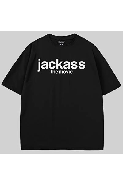 Crazy Tricou cu logo-ul filmului Jackass supradimensionat
