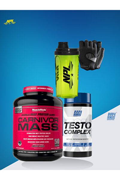 Body Armor Nutrition تيستو كومبلكس + ماسل ميدز كارنيفور لزيادة الكتلة العضلية