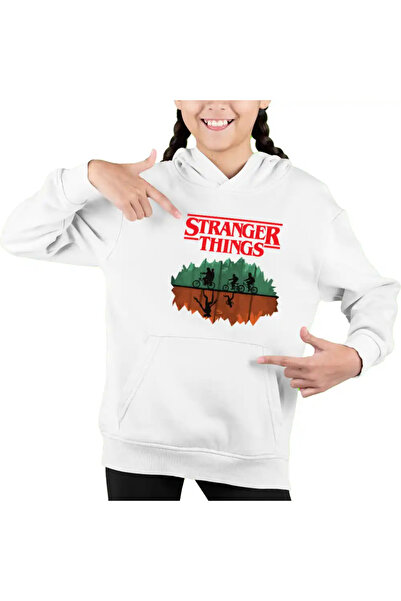 OEM Hanorac Copii Fete Stranger Things Padure Bicilete Abis Monstri
