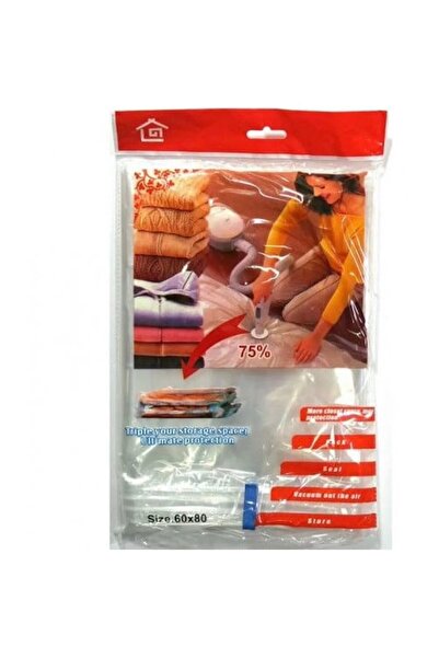 OEM 3 Vacuum Bags for Clothes, 60 x 80 cm, Transparent, Easy to Use